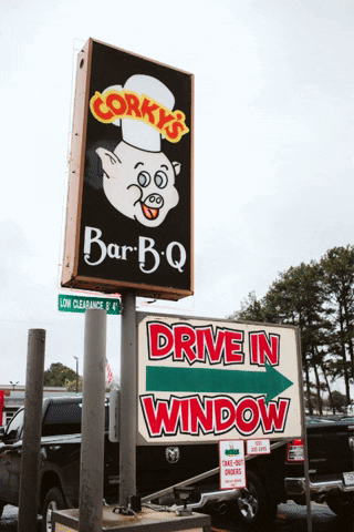 Drive Thru Family Owned GIF by Corky's Ribs & BBQ