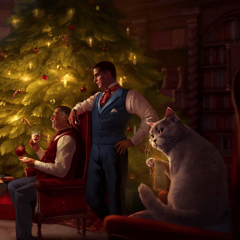 Merry Christmas Cat GIF by G5 games