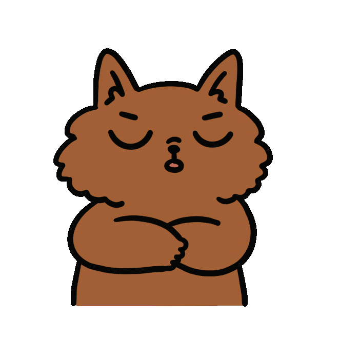 Sleepy Catandcat Sticker by Cat and Cat Comics