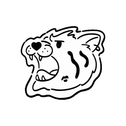 Angry Tiger Sticker