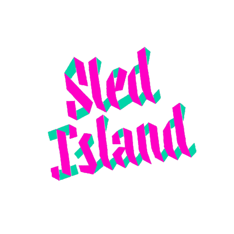 Sled Island Sticker