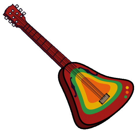 Guitarra Sticker by heatmap