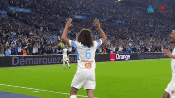 Celebration Jumping GIF by Olympique de Marseille