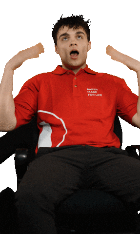 Excited Jonas Sticker by Felix Schoeller