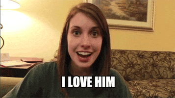overly attached girlfriend love GIF