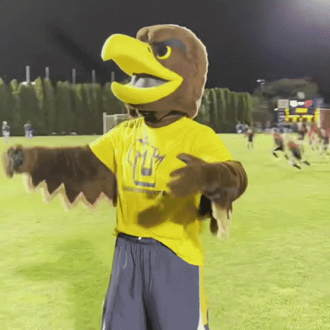 Golden Eagle Mascot GIF by Marquette Athletics
