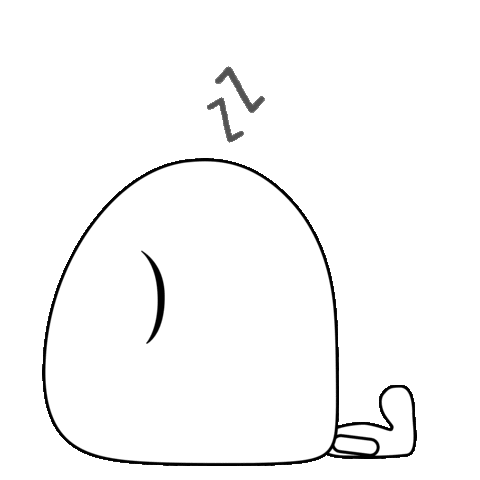 Tired Sticker