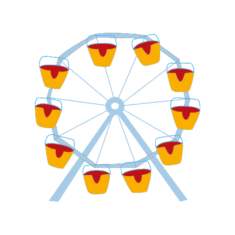 Ferris Wheel Cantina Sticker by Rollende Keukens
