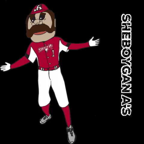 Mascot A1 GIF by Sheboygan A's Baseball