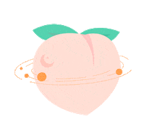 Peachygalaxy Sticker by Orangie