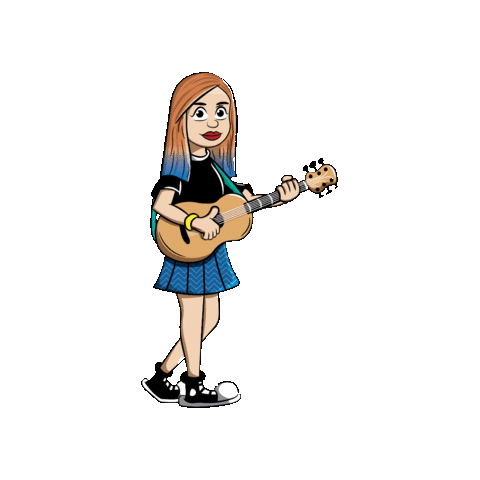 Guitar Musician Sticker by NeliMusic