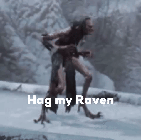 Hag My Raven GIF