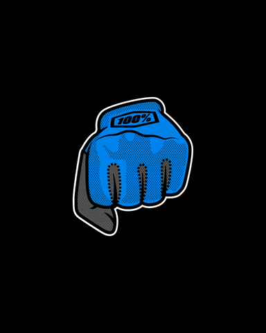 100percent 100 fist bump glove knuckles GIF