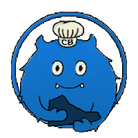 Blue Monster Sticker by CookBeast