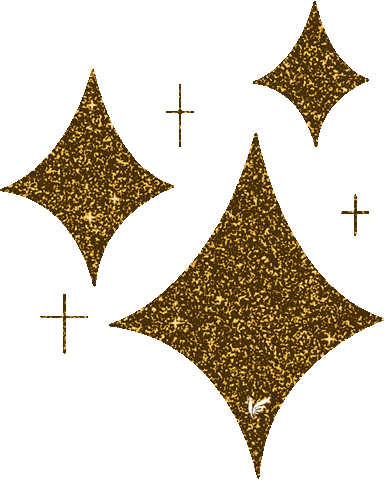 Gold Glitter Sticker by iWhiteKorea