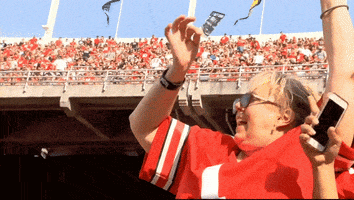 Fan Cheering GIF by Ohio State Athletics