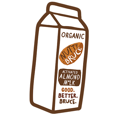 Nutty Bruce Sticker