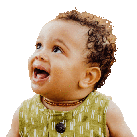 Happy Baby Smile Sticker by Ashley Rose Clothing