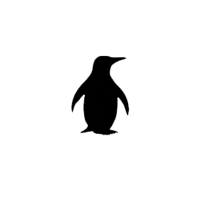 Penguin Sticker by Earth Caps