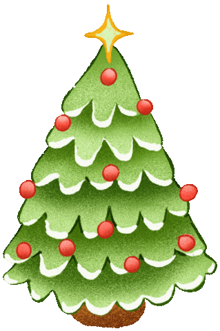 Christmas Tree Sticker by Jenn Arregocés