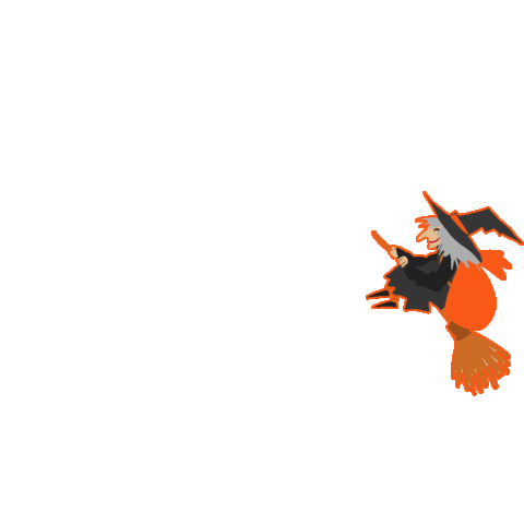 Flying Witch Sticker by Dogs Creek Official