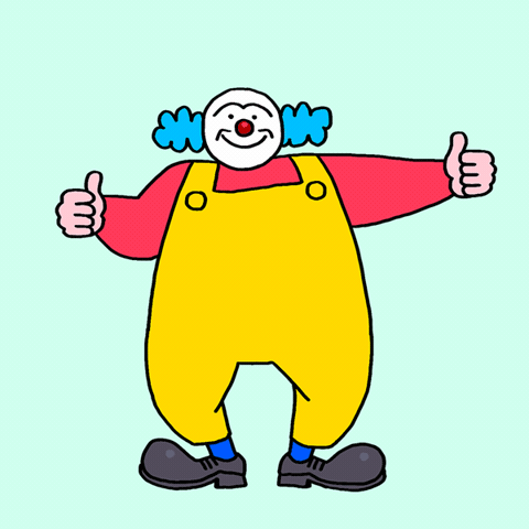 Clown GIF by luckycavity