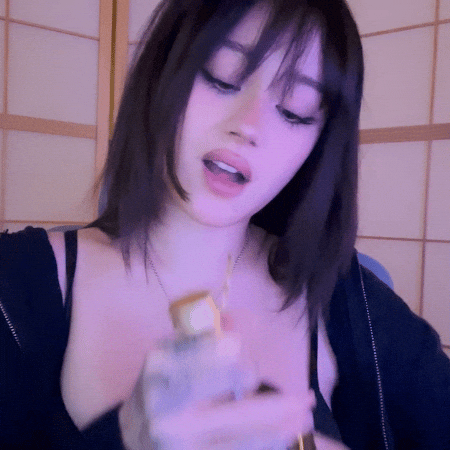 Biting Cute Girl GIF