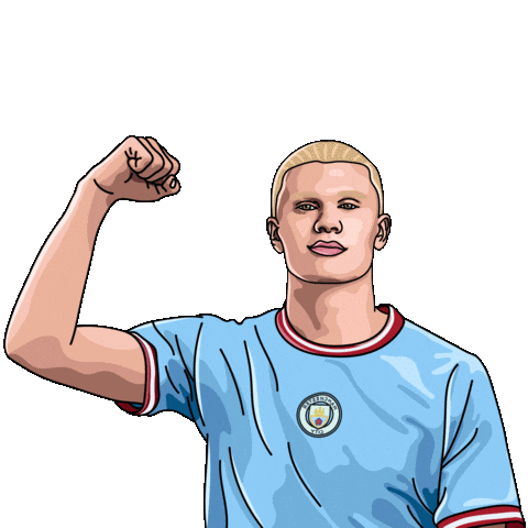 Celebrating Manchester City Sticker by Ka-pow
