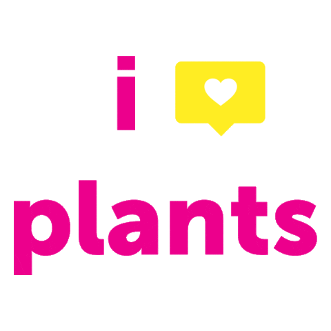I Love Plants Sticker by Lottie at Vibrant Vegan