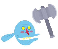 Blue Sticker