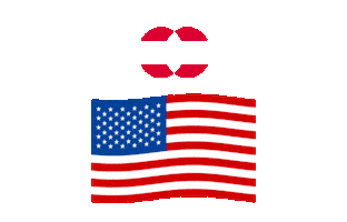 America Sticker by Gym80USA