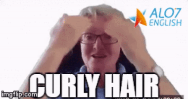 curly hair total physical response GIF by ALO7.com