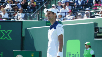 Novak Djokovic Shrug GIF by Miami Open