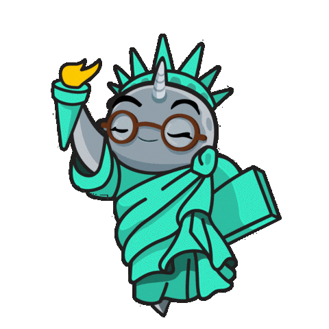 Statue Of Liberty Parsons Sticker by TheNewSchoolAdmission