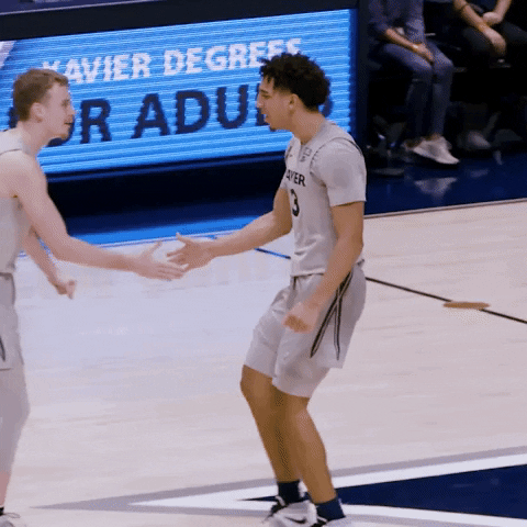 Celebrate Come On GIF by Xavier Men's Basketball