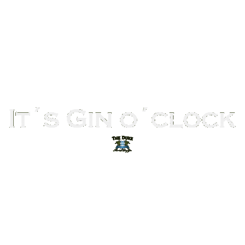 Gin Oclock Sticker by THE DUKE Destillerie