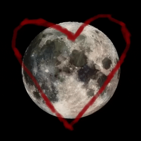 Moon Love GIF by Barbara Pozzi