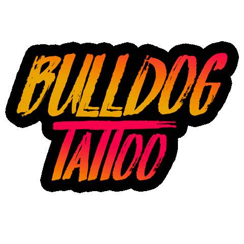 Bulldog Tattoo Sticker