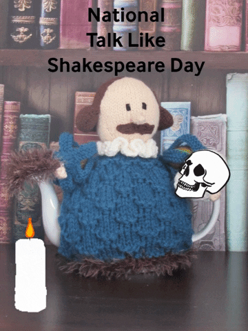 William Shakespeare GIF by TeaCosyFolk