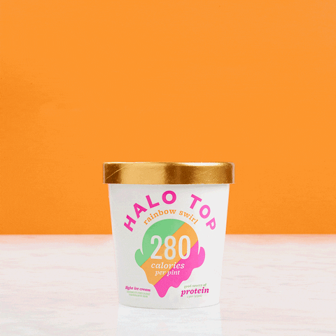 ice cream rainbow GIF by Halo Top Creamery