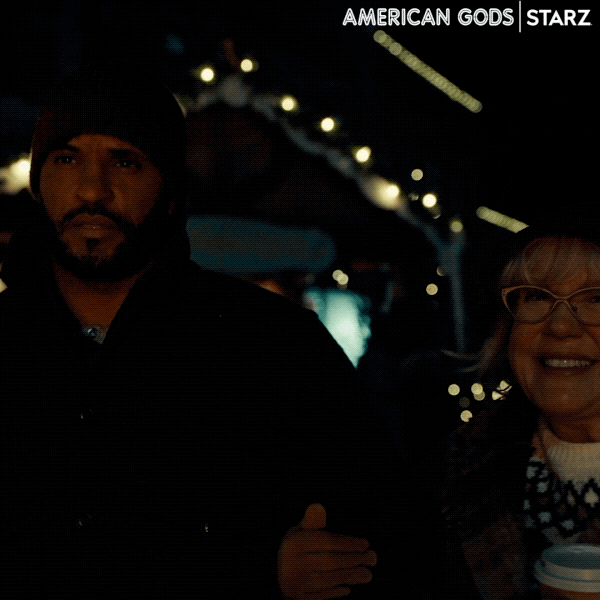 Ricky Whittle Fire GIF by American Gods