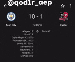 Manchester City Exeter GIF