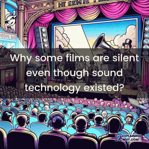 Silent Cinema Sound Technology GIF by ExplainingWhy.com