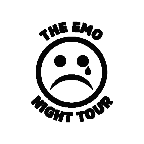 Sad Face Emo Night Sticker by The Emo Night Tour