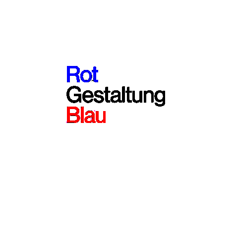 Design Rotate Sticker by Rot Gestaltung Blau