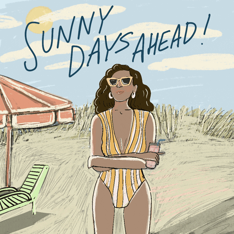 Sunny Days Swimming GIF by BrittDoesDesign