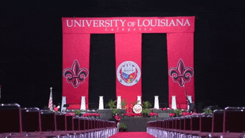 Graduation Commencement GIF by University of Louisiana at Lafayette