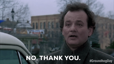 Bill Murray GIF by Groundhog Day - Find & Share on GIPHY