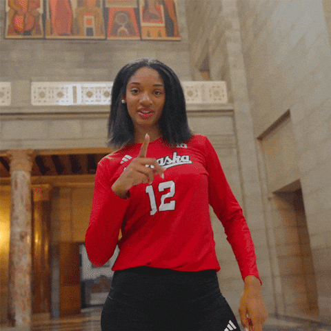 Nebraska Volleyball GIF by Huskers