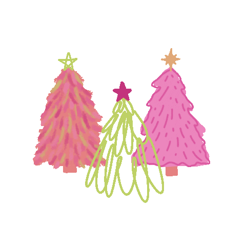 Christmas Pink Sticker